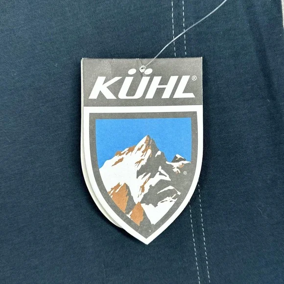 Kuhl Skor Polo Shirt Mens Small Deep River Blue Supima Cotton Casual Outdoors - Picture 6 of 12